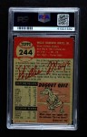 1953 Topps #244 Willie Mays Back Thumbnail