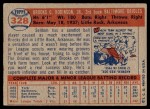 1957 Topps #328 Brooks Robinson Back Thumbnail