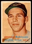 1957 Topps #328 Brooks Robinson Front Thumbnail