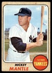 1968 Topps #280 Mickey Mantle Front Thumbnail