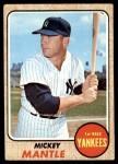 1968 Topps #280 Mickey Mantle Front Thumbnail
