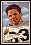 1952 Bowman Large #54  Glen Christian  Front Thumbnail