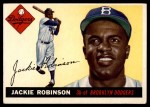 1955 Topps #50 FUL Jackie Robinson Front Thumbnail
