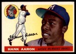 1955 Topps #47 Hank Aaron Front Thumbnail