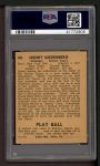1940 Play Ball #40  Hank Greenberg  Back Thumbnail