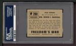 1950 Topps Freedoms War #200   General George C. Marshall Back Thumbnail