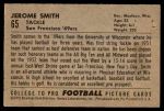 1952 Bowman Small #65  Jerome Smith  Back Thumbnail