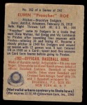 1949 Bowman #162 Preacher Roe Back Thumbnail