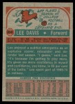 1973 Topps #253  Lee Davis  Back Thumbnail