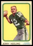 1963 Topps CFL #17  Jerry Keeling  Front Thumbnail