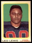 1963 Topps CFL #78  Leo Lewis  Front Thumbnail