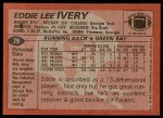 1983 Topps #79  Eddie Lee Ivery  Back Thumbnail