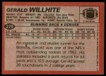 1983 Topps #270  Gerald Willhite  Back Thumbnail