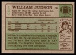 1984 Topps #122  William Judson  Back Thumbnail