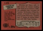 1987 Topps #125  Charles Haley  Back Thumbnail