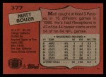 1987 Topps #377  Matt Bouza  Back Thumbnail