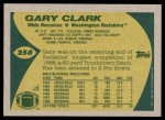 1989 Topps #258  Gary Clark  Back Thumbnail