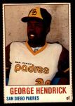 1978 Hostess #82  George Hendrick  Front Thumbnail