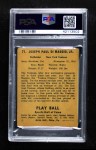 1941 Play Ball #71 Joe DiMaggio Back Thumbnail