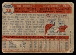 1957 Topps #35 Frank Robinson Back Thumbnail