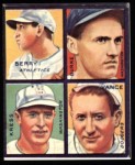1935 Goudey 4-in-1 Reprint #4 C Charley Berry / Robert Burke / Red Kress / Dazzy Vance  Front Thumbnail