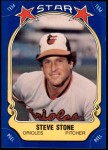 1981 Fleer Star Stickers #104  Steve Stone   Front Thumbnail