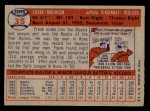 1957 Topps #35 Frank Robinson Back Thumbnail