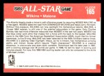 1989 Fleer #165   -  Dominique Wilkins / Moses Malone All-Star Back Thumbnail