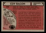 1980 Topps #522  Coy Bacon  Back Thumbnail