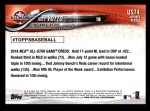 2018 Topps Update #74  Joey Votto  Back Thumbnail