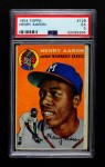 1954 Topps #128 Hank Aaron Front Thumbnail