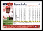 2005 Topps #110  Reggie Sanders  Back Thumbnail