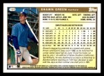 1999 Topps #109  Shawn Green  Back Thumbnail