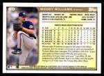 1999 Topps #184  Woody Williams  Back Thumbnail