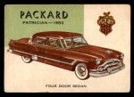 1954 Topps World on Wheels #97   Packard Patrician 1953 Front Thumbnail