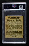 1948 Leaf #32 Warren Spahn Back Thumbnail