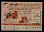 1958 Topps #232  Reno Bertoia  Back Thumbnail