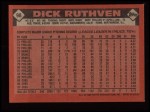1986 Topps #98  Dick Ruthven  Back Thumbnail