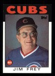 1986 Topps #231   -  Jim Frey Cubs Team Checklist Front Thumbnail