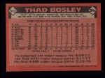 1986 Topps #512  Thad Bosley  Back Thumbnail