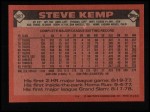 1986 Topps #387  Steve Kemp  Back Thumbnail