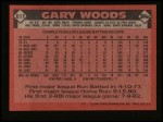 1986 Topps #611  Gary Woods  Back Thumbnail