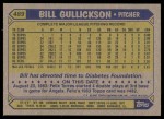 1987 Topps #489  Bill Gullickson  Back Thumbnail