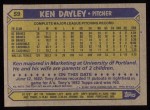 1987 Topps #59  Ken Dayley  Back Thumbnail