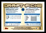 2000 Topps #449   -  Josh Hamilton / Corey Myers  Draft Picks Back Thumbnail