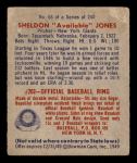 1949 Bowman #68  Sheldon Jones  Back Thumbnail
