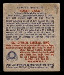 1949 Bowman #66  Elmer Valo  Back Thumbnail
