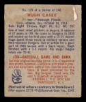 1949 Bowman #179  Hugh Casey  Back Thumbnail