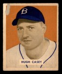 1949 Bowman #179  Hugh Casey  Front Thumbnail