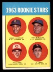 1963 Topps #537 - Pete Rose / Al Weis / Ken McMullen / Pedro Gonzalez #537 Rookie Stars Front Thumbnail